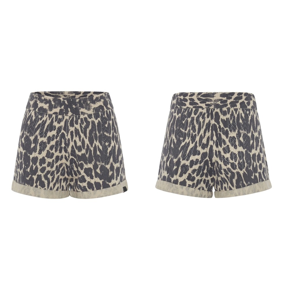 One Teaspoon NWT Jungle Animal New Mexico Knit Shorts Leopard  Print Size‎ XXS